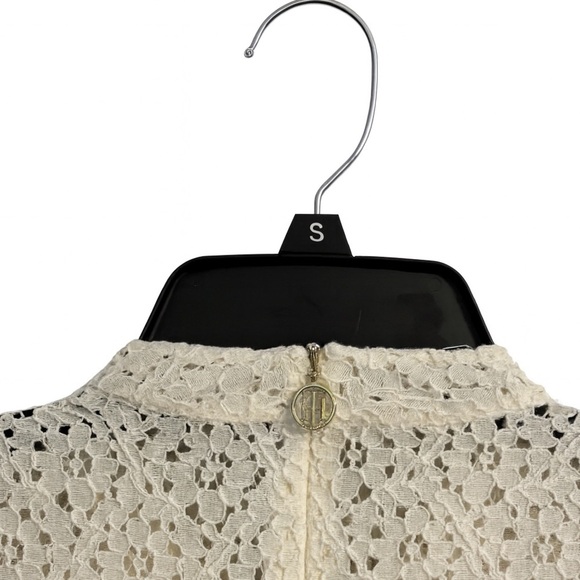 Tommy Hilfiger Women’s XL White Lace Mock Neck Top - Picture 3 of 3
